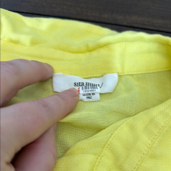 Sita Murt Yellow Shirt Dress Euro Size 38 US Size 6 - Picture 10 of 13
